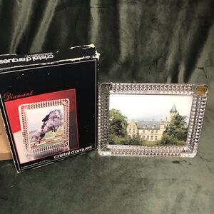 Vintage Crystal d'Arques Clear Crystal Photo Frame